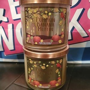 Bath and Body Works Pumpkin Banana Muffin Candles